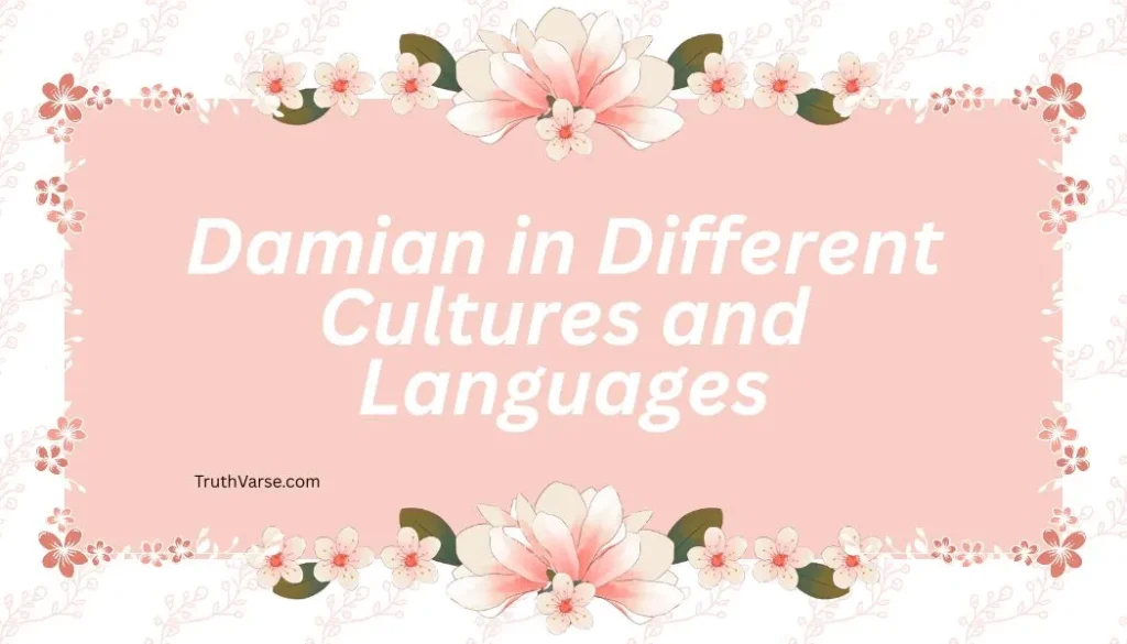 Damian in Different Cultures and Languages