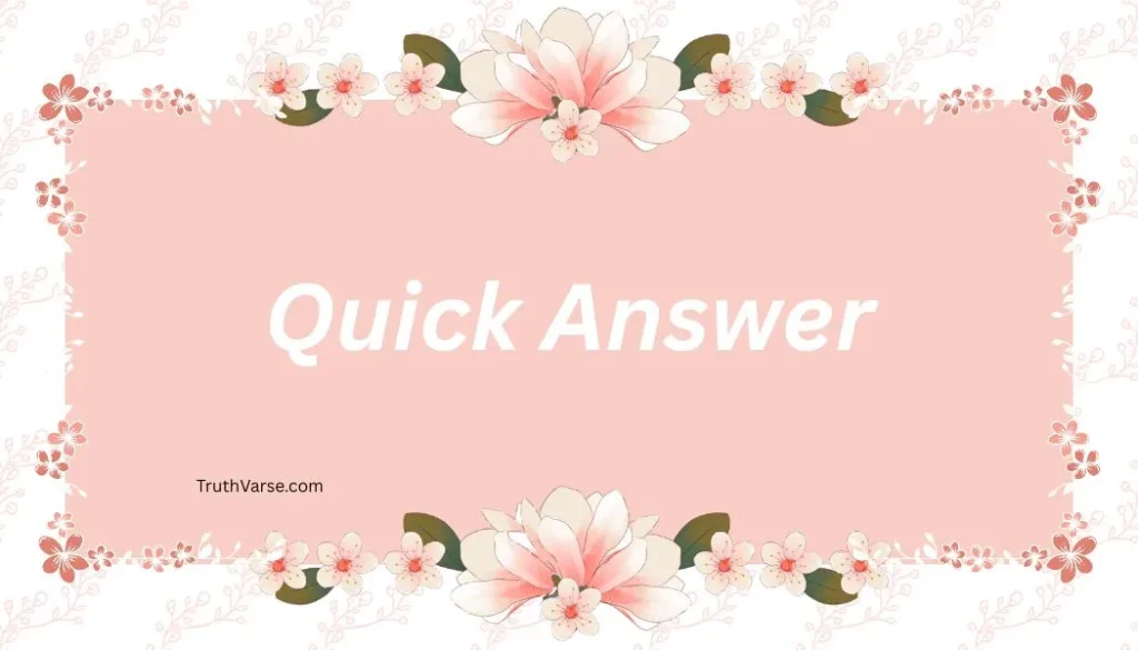 Quick Answer
