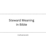 Steward Meaning in Bible