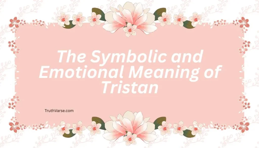 The Symbolic and Emotional Meaning of Tristan