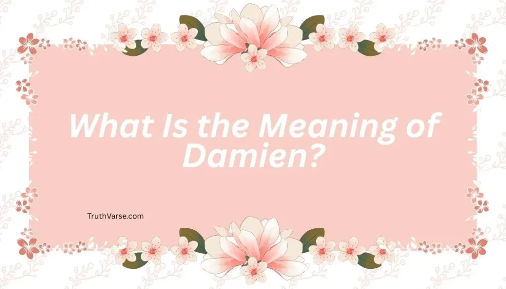 What Is the Meaning of Damien