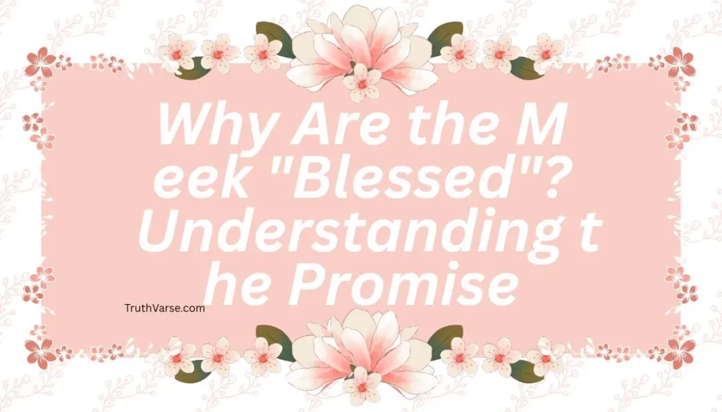Why Are the Meek "Blessed"