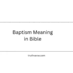 Baptism Meaning in Bible