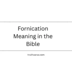 Fornication Meaning in the Bible