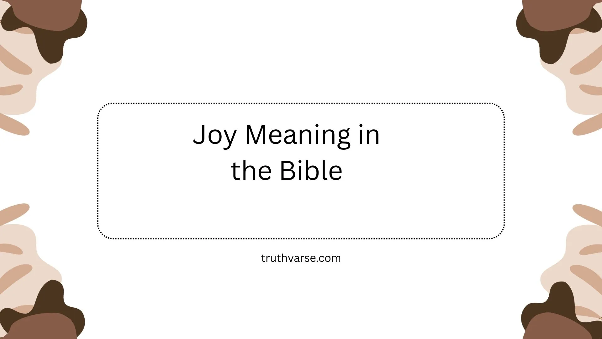 Joy Meaning in the Bible
