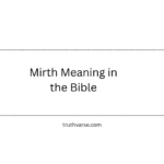 Mirth Meaning in the Bible