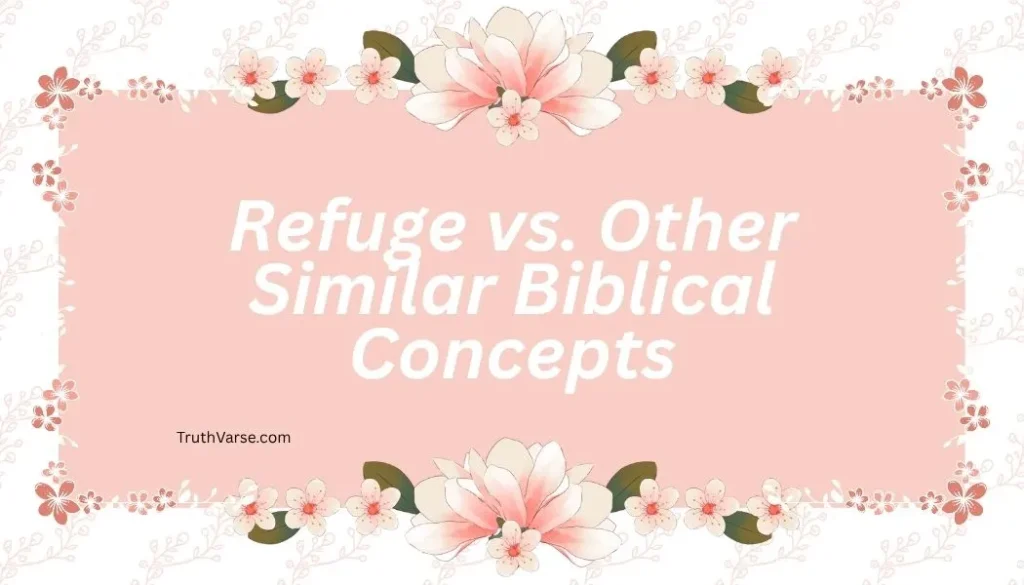 Refuge vs. Other Similar Biblical Concepts