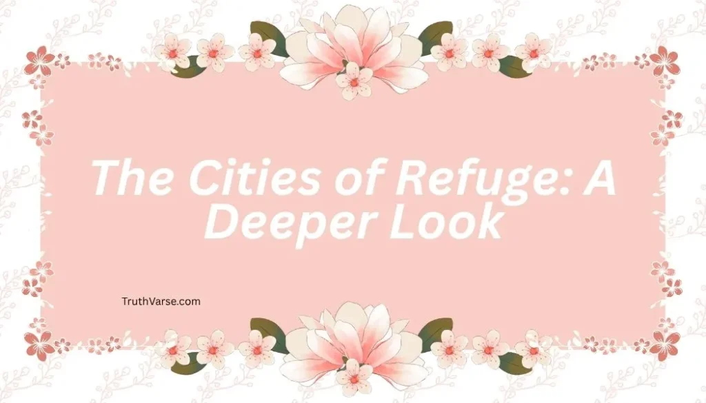 The Cities of Refuge