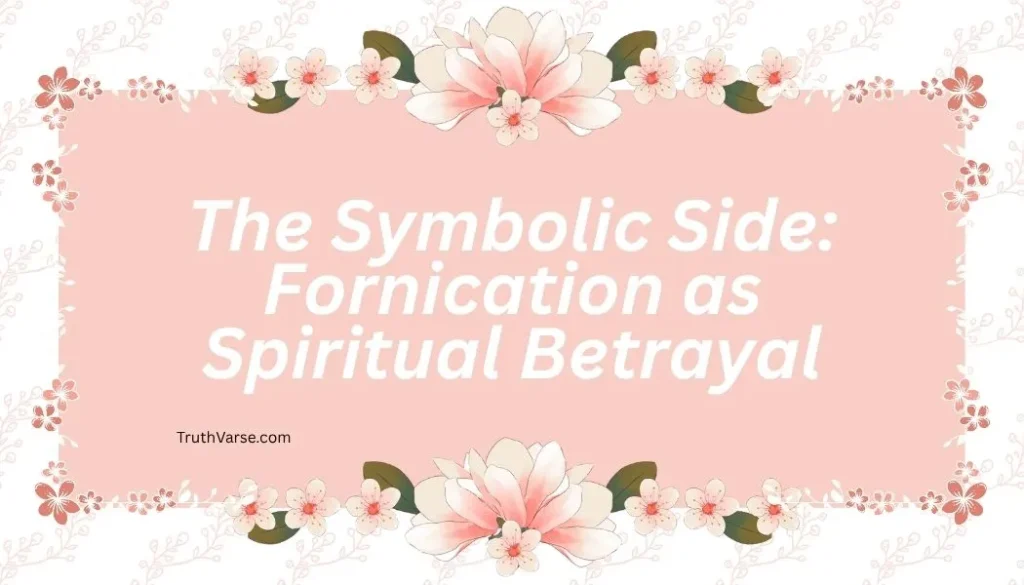 The Symbolic Side: Fornication as Spiritual Betrayal
