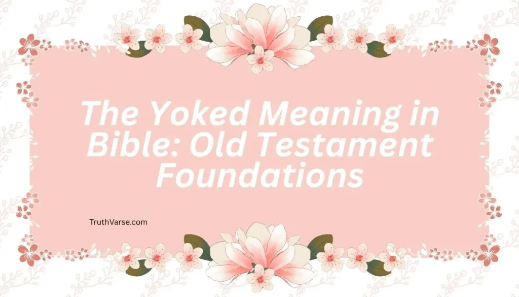 The Yoked Meaning in Bible